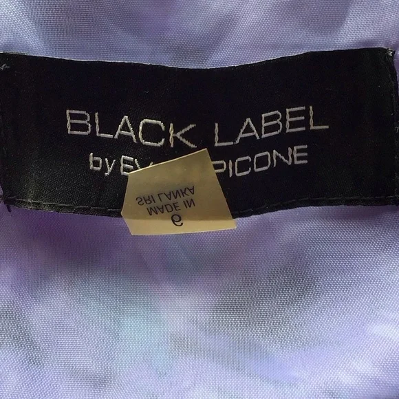 Evan Picone Black Label Floral Purple Sleeveless Midi Dress - Picture 9 of 11